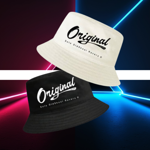 Black & White Solo Ravers Reversible Bucket Hat